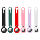 Protective Leather Case Cover with Collapsible Loop AirTag Keychain  product image