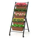 5-Tier Vertical Raised Garden Bed Planter with Wheels product image