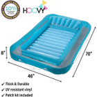 Hoovy® Blue Suntan Tub - Inflatable Tanning Pool Lounge Float product image