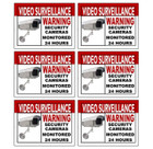 Home Security Camera Warning Sticker (6-Pack) product image