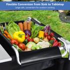 Portable Camping BBQ Grill Table & Kitchen Sink Station with Storage product image