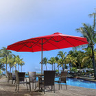 15 x 9-Foot Double-Sided Large Outdoor Patio Umbrella with Crank product image