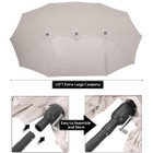 15 X 9-Foot Double-sided Large Outdoor Patio Umbrella With Crank product image