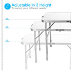 Adjustable Height Aluminum Folding Table product image