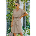 Short Sleeve Tee Waist Tie Dress for Women product image