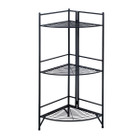 3-Tier Folding Metal Corner Shelf product image