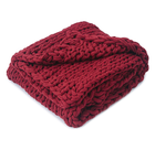 Cheer Collection Chunky Cable Knit Throw Blanket  product image