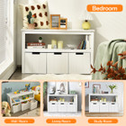 Kids' Toy Storage Cabinet 3-Drawer Chest with Wheels product image