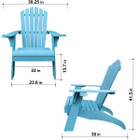 Poly Lumber Oversized Adirondack Chair with Cup Holder product image