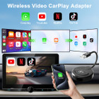 Wireless CarPlay Adapter for Wired CarPlay Upgrade Plug Play Wireless CarPlay Dongle Converts Wired to Wireless Fast and Easy Use Fit for iPhone iOS 12+ Color Black product image