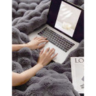 50 x 60-Inch Faux Rabbit Fur Blanket product image