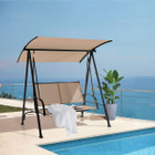 2-Seat Patio Swing with Adjustable Canopy product image