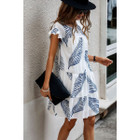 Women's Serene Leaf Ruffle Dress product image