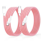 6-Foot USB-C to USB-C 3A Fast Charging Braided Charge Cord (1- or 2-Pack) product image