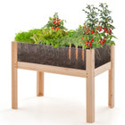 30-Inch Wooden Raised Garden Bed with Transparent Sides product image