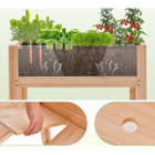 30-Inch Wooden Raised Garden Bed with Transparent Sides product image