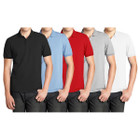 Men's Short Sleeve Pique Solid Polo Shirt (5-Pack) product image