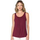 Women's Pleated Front Scoop Neck Shell Tank product image