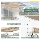 Manual Retractable Sun Shade Awning with Manual Crank product image