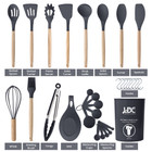 35-Piece Wooden Non-Stick Kitchen Utensils Set, BPA-Free product image