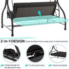 3-Seat Outdoor Swing Hammock with Adjustable Tilt Canopy product image