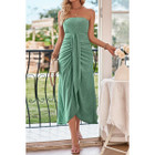 Women's Elegance in Ruched Midi Dress product image