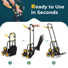 350lb Capacity Stair Climber Hand Truck with Telescoping Handle product image