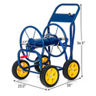 Garden Water Hose Reel Cart with 4 Wheels and Non-slip Grip product image