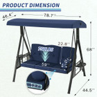 Outdoor Patio Swing Chair with Adjustable Canopy product image