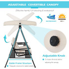 Outdoor Patio Swing Chair with Adjustable Canopy product image
