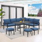 7-Piece Modular L-Shaped Sectional Sofa with Coffee Table product image