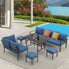 7-Piece Modular L-Shaped Sectional Sofa with Coffee Table product image
