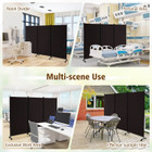 3-Panel Folding Room Divider with Lockable Wheels product image