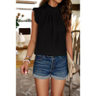 Women's Elegance in Ruffles Cap Sleeve Blouse product image
