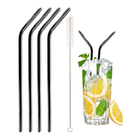 Stainless Steel Drinking Straw with Brush (4-Pack) product image