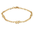 18K Gold Plated 10-Inch Elephant Charm Anklet product image