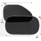 Zone Tech® 3-Piece Car Side And Rear Window Cling-on Sun Shades, SS0023 product image