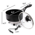 2-Quart 12V Stainless Steel Saucepan By Zone Tech® product image