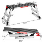 Heavy-Duty Portable Bench Aluminum Folding Step Ladder product image