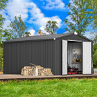10 x 14-Foot Metal Shed with Lockable Doors product image