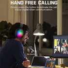 Wireless Bluetooth Headphones with ANC Microphone, Rainbow RGB Lights Foldable Over-Ear Headphones with Music & Game Mode for Travel Home Office product image