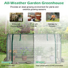 47.5 x 21.5 x 24-Inch Mini Greenhouse with Roll-up Zipper Door product image