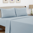 4-Piece Solid Microfiber Deep Pocket Bedding Sheet Set product image