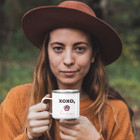 Personalized 'Best Dog Mom' Enamel Campfire Mug product image