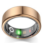 Smart Ring Fitness Tracker Ring, Multi-Modes Fitness Tracker Rate Pedometer Sleep Monitoring Waterproof Bluetooth Connectivity(Gold-US 10#) product image