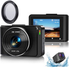 Dash Cam, 4K/1080p Front and Rear Dash Cam with Built-in WiFi, 2.5 Inch Full HD IPS Screen, Dash Cam for Cars product image