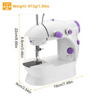 Portable Electric Sewing Machine with Adjustable Speed Settings product image