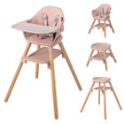 6-in-1 Convertible Wooden Highchair and Feeding Chair product image