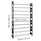 50-Pair Shoe Rack Storage Organizer product image