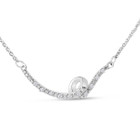 0.07-Carat Diamond Bar Swirl Necklace product image